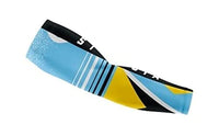 Soca N Tingz Men's and Women's Caribbean Flag Armband/Arm Sleeve St. Lucia