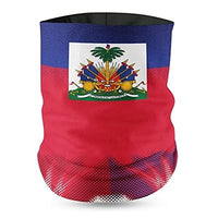 Soca N TingZ Men's and Women's Caribbean Flag Face Bandana Haiti