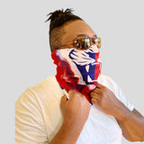 Soca N TingZ Men's and Women's Caribbean Flag Face Bandana Haiti