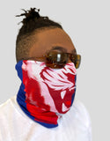 Soca N TingZ Men's and Women's Caribbean Flag Face Bandana Haiti