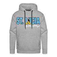 St. Lucian Men’s Pullover Hoodie - heather grey