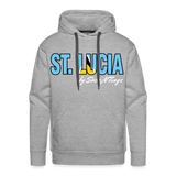 St. Lucian Men’s Pullover Hoodie - heather grey