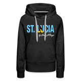 St. Lucian Women’s Pullover Hoodie - black