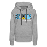 St. Lucian Women’s Pullover Hoodie - heather grey