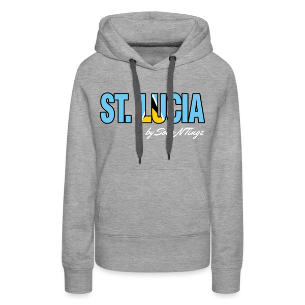 St. Lucian Women’s Pullover Hoodie - heather grey