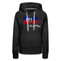 Haiti's Women’s Pullover Hoodie - black