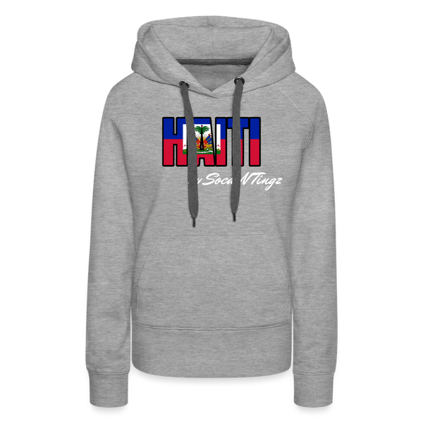 Haiti's Women’s Pullover Hoodie - heather grey