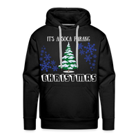 Men’s Pullover Ugly Christmas Hoodie - black