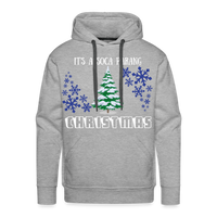 Men’s Pullover Ugly Christmas Hoodie - heather grey