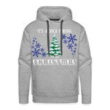 Men’s Pullover Ugly Christmas Hoodie - heather grey