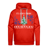 Men’s Pullover Ugly Christmas Hoodie - red