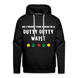 Men’s All I Want For XMAS Pullover Hoodie - black