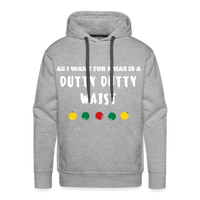 Men’s All I Want For XMAS Pullover Hoodie - heather grey