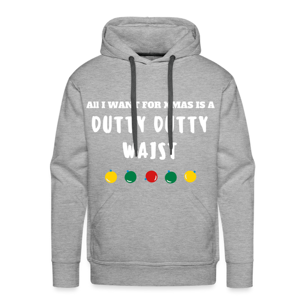 Men’s All I Want For XMAS Pullover Hoodie - heather grey