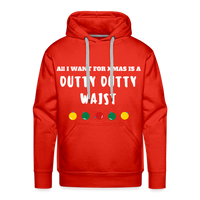 Men’s All I Want For XMAS Pullover Hoodie - red