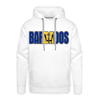 Barbados Men’s Pullover Hoodie - white