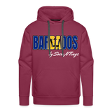 Barbados Men’s Pullover Hoodie - burgundy